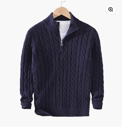 Taebaek Zipped cable sweater