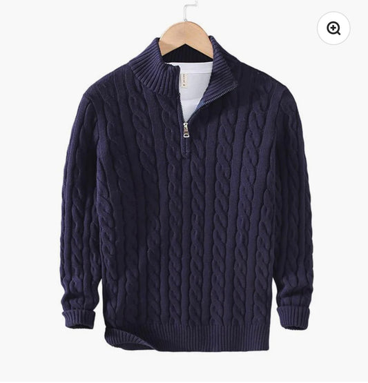 Taebaek Zipped cable sweater