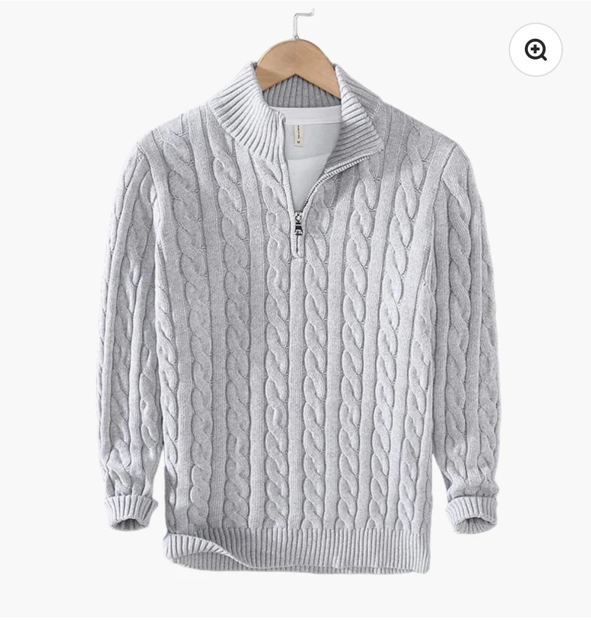 Taebaek Zipped cable sweater