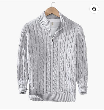 Taebaek Zipped cable sweater