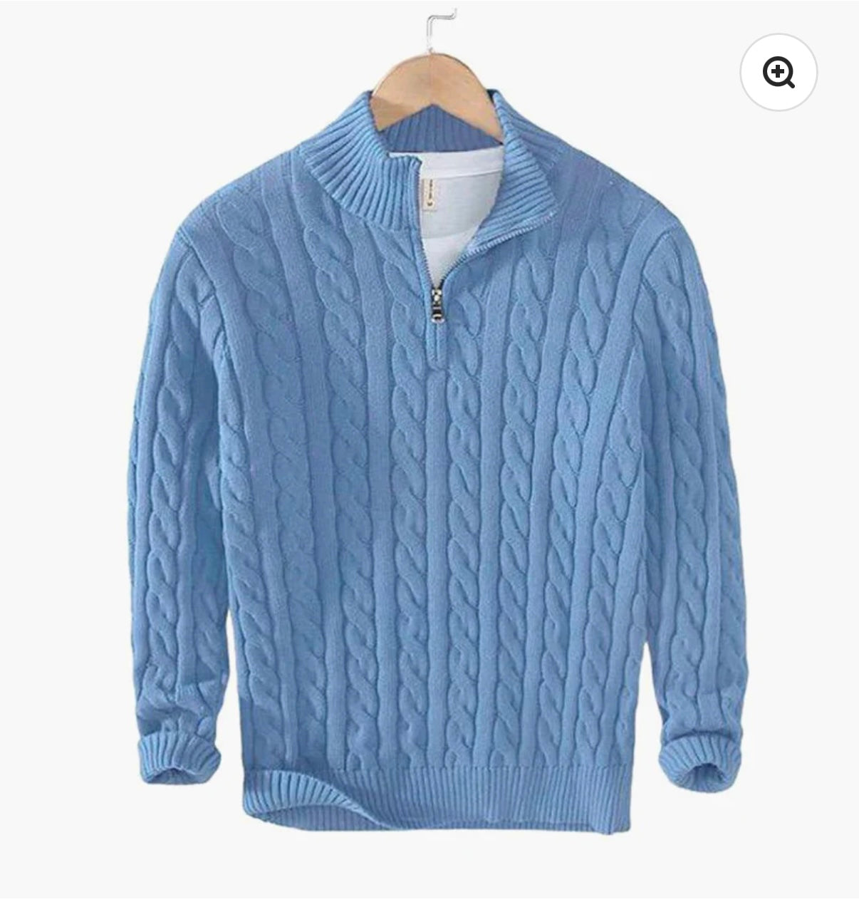 Taebaek Zipped cable sweater