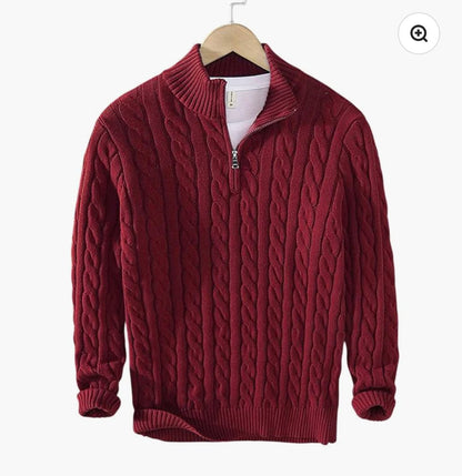 Taebaek Zipped cable sweater