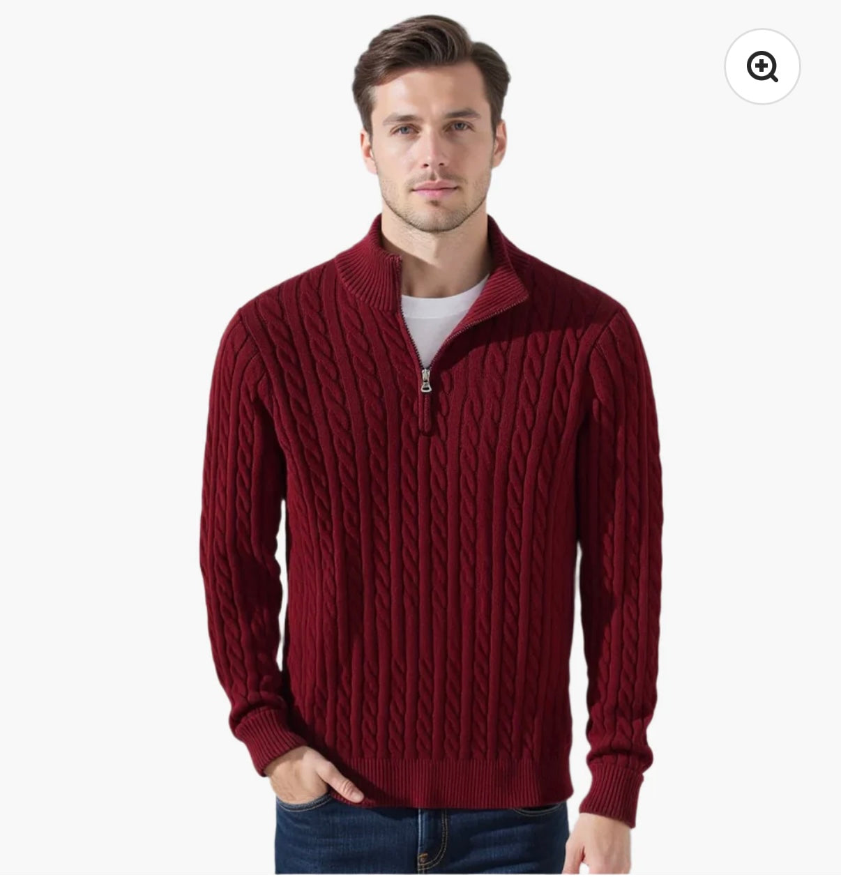 Taebaek Zipped cable sweater