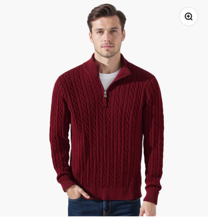 Taebaek Zipped cable sweater