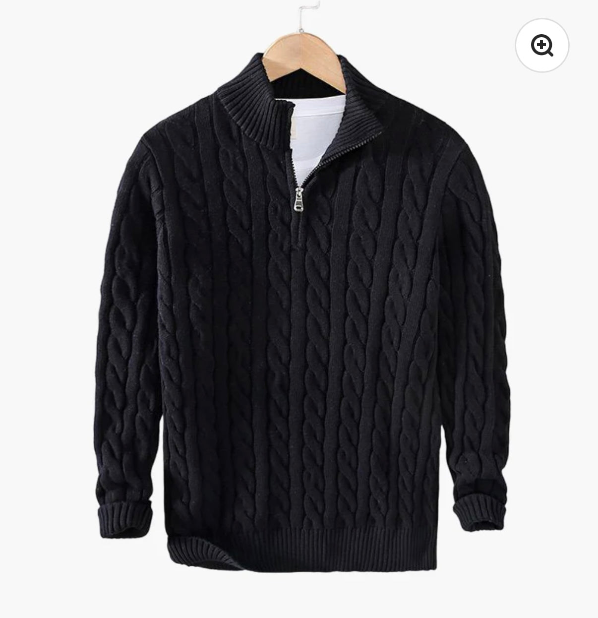 Taebaek Zipped cable sweater