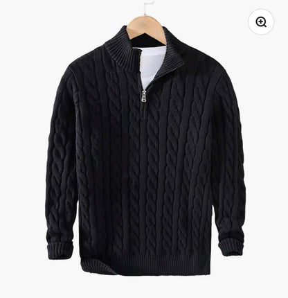 Taebaek Zipped cable sweater