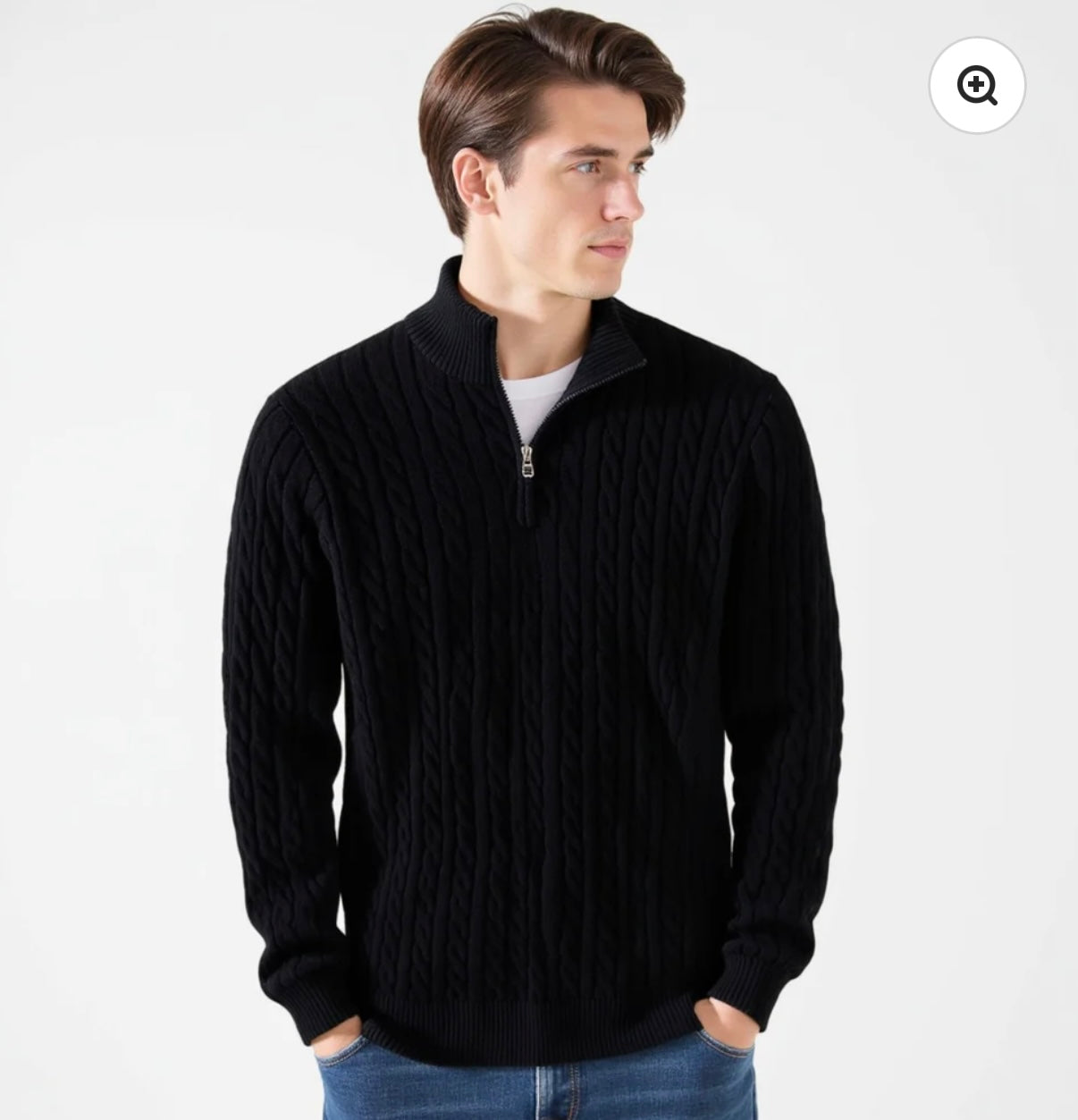 Taebaek Zipped cable sweater