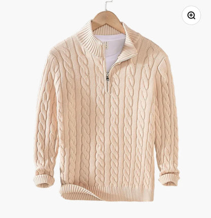 Taebaek Zipped cable sweater