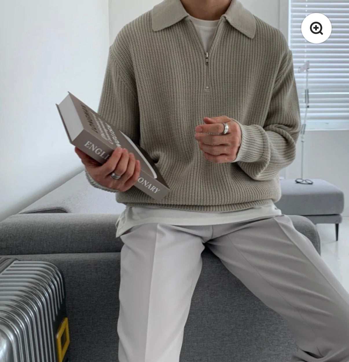 RASON ZIPPED SWEATER